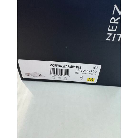 Naturalizer Women's Morena Sandal Warm White Size 7 Studded Block Heel Leather - Picture 9 of 10